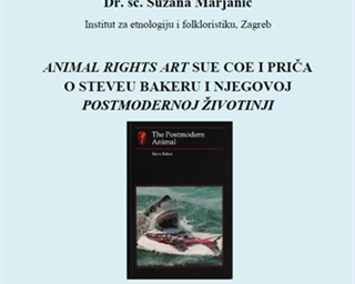 Poziv na predavanje 'Animal rights art Sue Coe i priča o Steveu Bakeru i njegovoj Postmodernoj životinji'